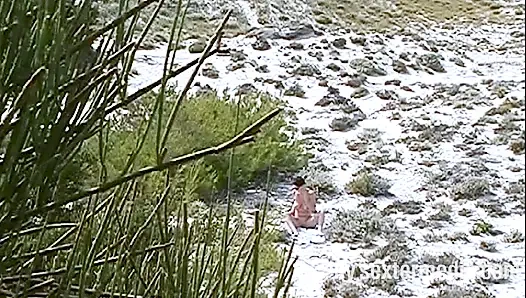 Sexy MILF Naked on the Nudist Beach