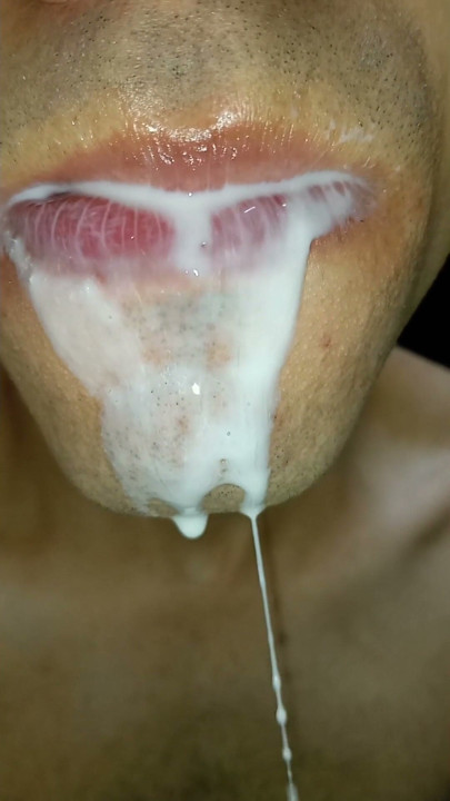 Cumslut JOI Long tongue begging for your cum, I want my milk, close-up slow motion | Clip 2