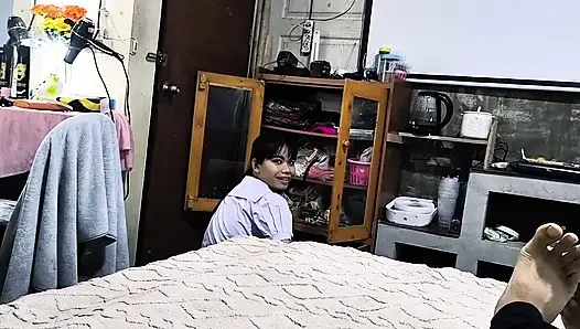 POV thai Student nong cherry (behind the scene)