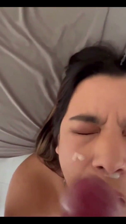 Play with my huge limp dick and blowjob with cumshot on Stepmother | Clip 1