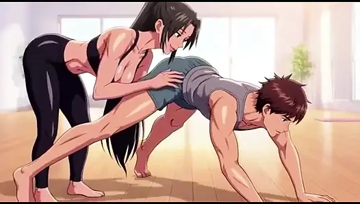 Stiefmutters private yoga-Anleitung wird extrem heiß und tabu 3D Anime