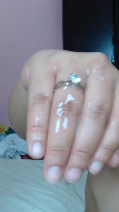 Unforgettable moment from "He asked me to marry him and he sealed the engagement ring with a cumshot on the wedding ring"