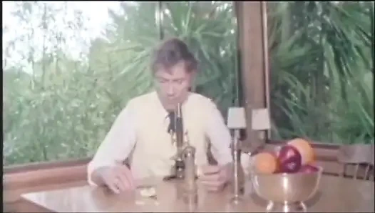 A sweet bitch has some trouble to eat John Holmes's huge cock