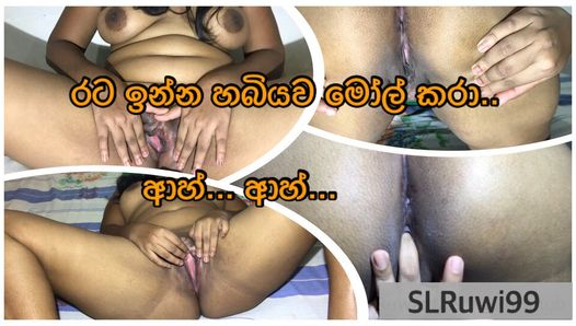 Sri-lankisches Desi-Mädchen überrascht ihren Ehemann