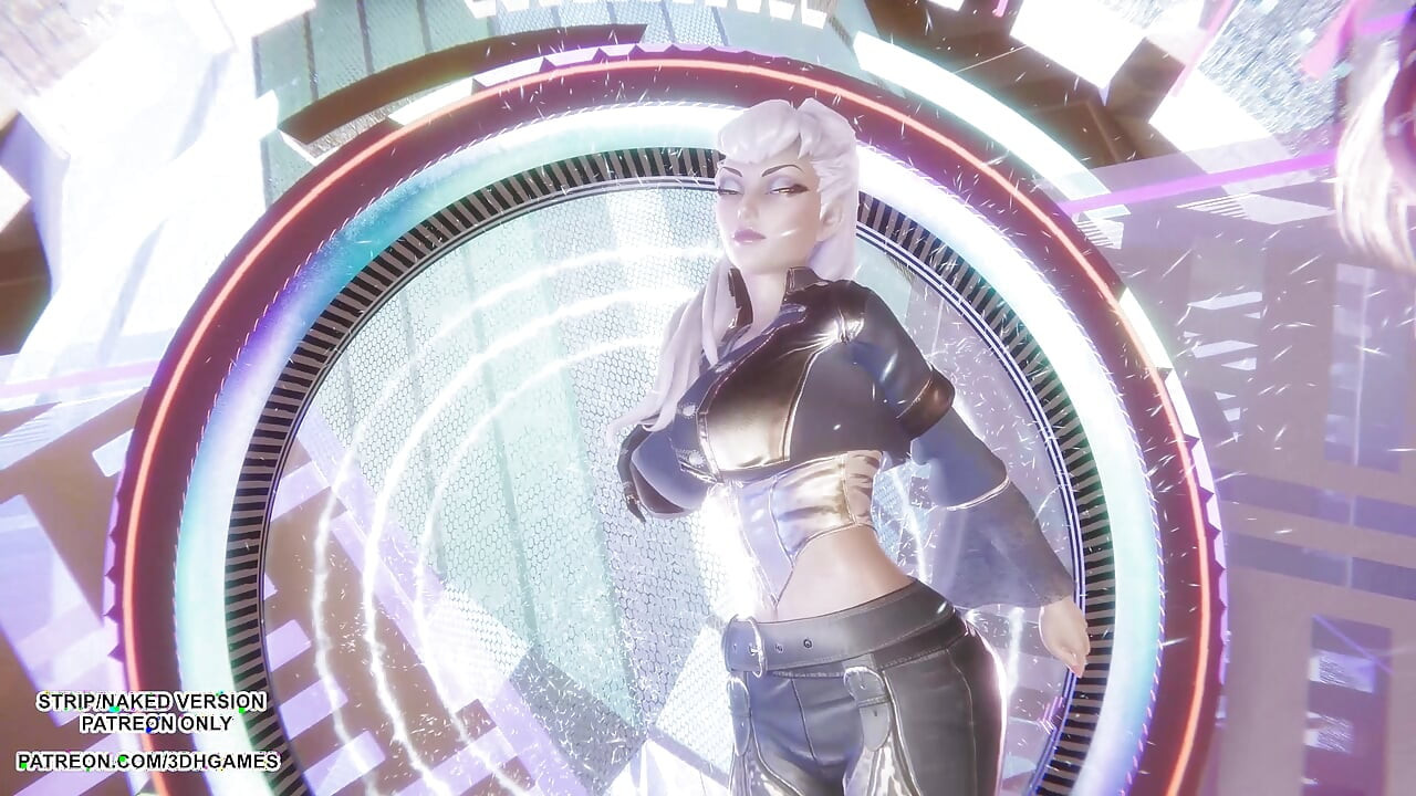 MMD - KARD - GUNSHOT - Ahri, Kaisa & Evelynn Seksikäs Kpop Dance League of Legends Hentai Sensuroimaton 4K 60FPS