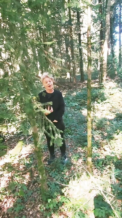 I'm Wandering Around in the Woods, Exhibitionism, Looking for a Good Cock to Fuck Me.