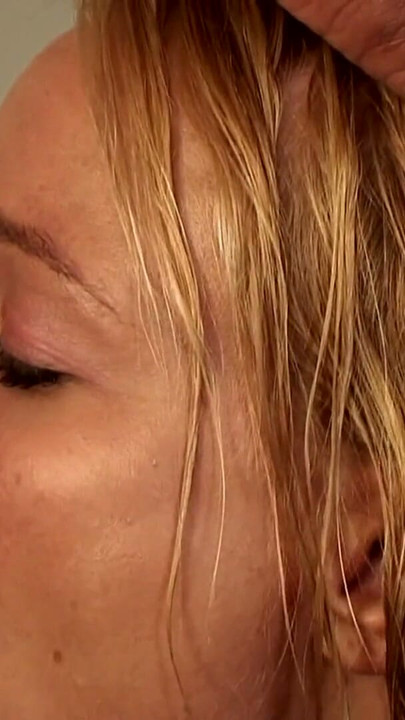 Busty blonde babe eats cum after sucking BBC and getting black cock fucked | Clip 2