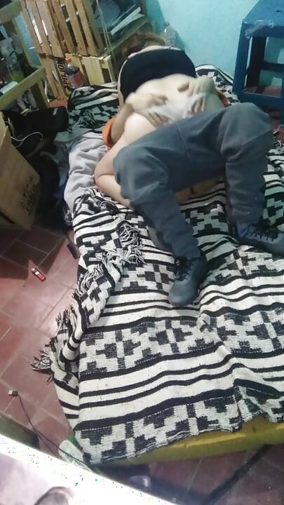 Girl with Montano Dress with the Mattress on the Floor