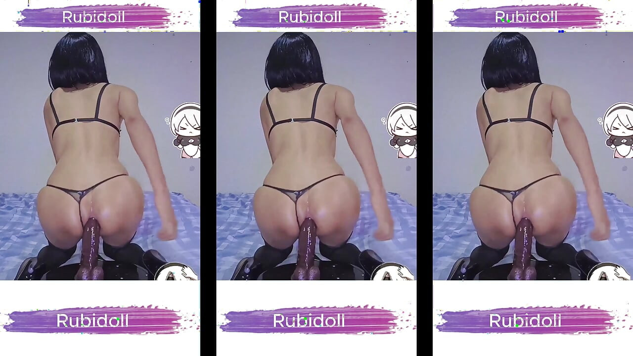 RubiDoll Bitch Nymphomaniac Dominating Cock BBC 26cm With Anal Sex Hardcore