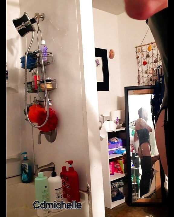 Crossdresser Michelle Trying on different Bodysuit