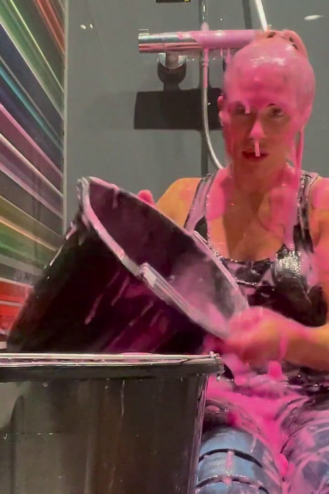 Callie Gets Pink Gunged