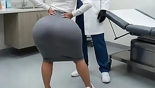 Petite Big Ass Secretary Teasing in Tight Office Outfit