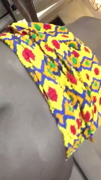 This EBONY MILF came in acting like a shy church wife... then she drained my cock all over her grin | Clip 2