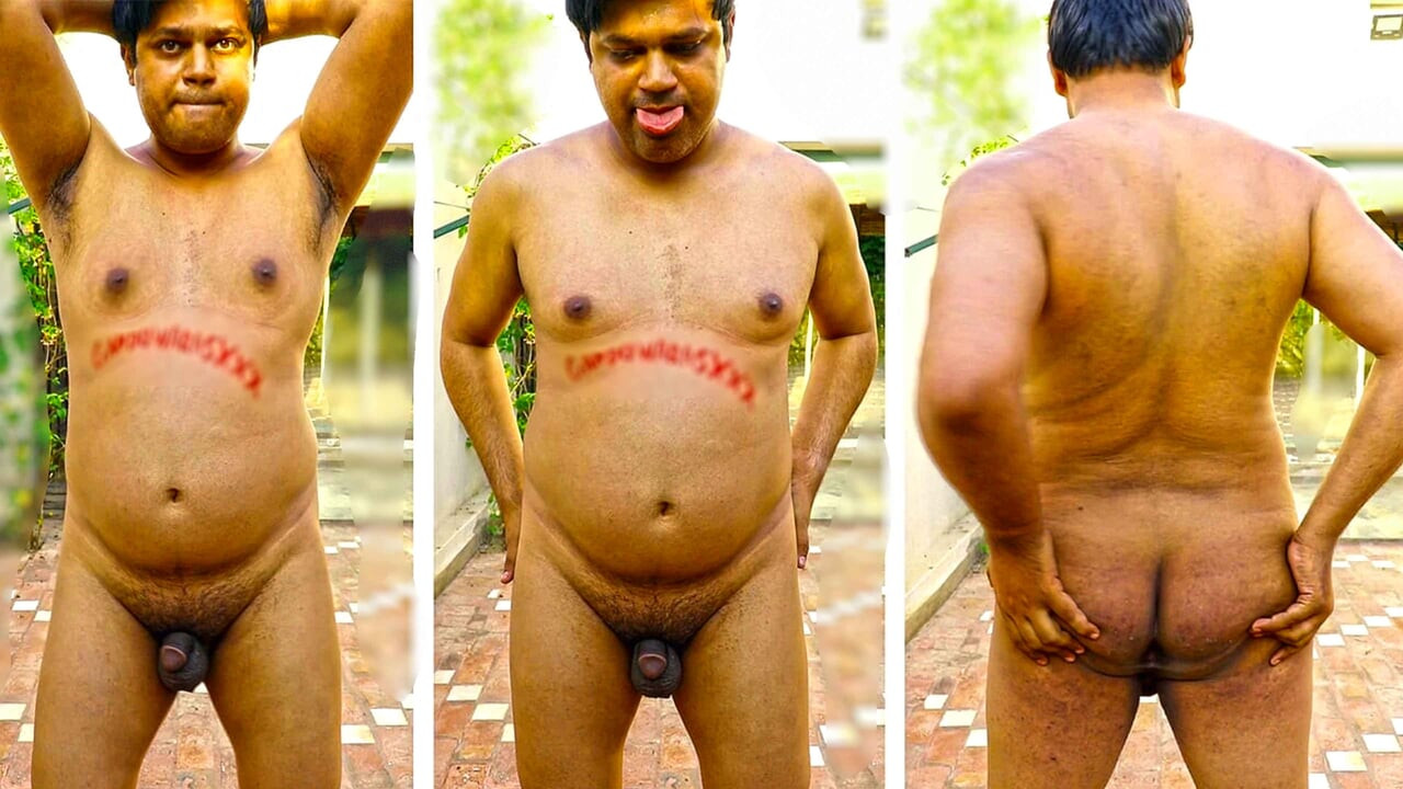Desi Nude Boy Showing Round Big Beautiful Ass infront of Neighbours