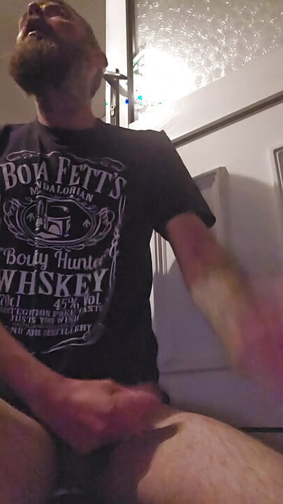 Big dick wanking with smoking fetish cum shot
