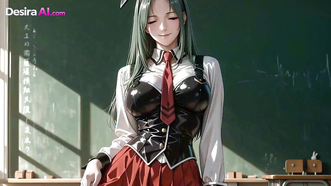 Mira el aula 3D explotar con cremoso caos por todas sus grandes tetas escolares - ai porno