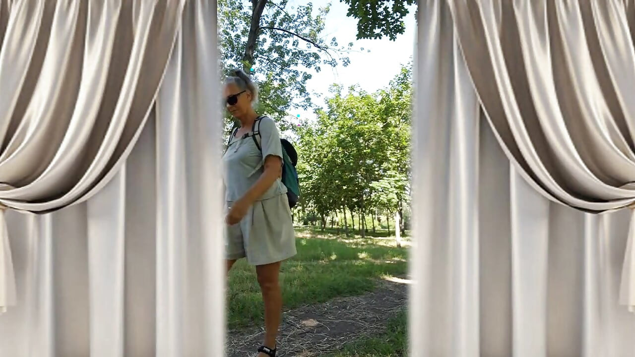 Hot Flirting After a Walk in the Park