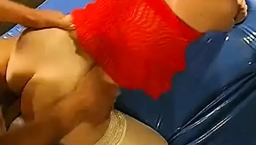 Redhead Slut Deepthroats, Rides Anal and Swallows Cum in the Bubble Bathtub