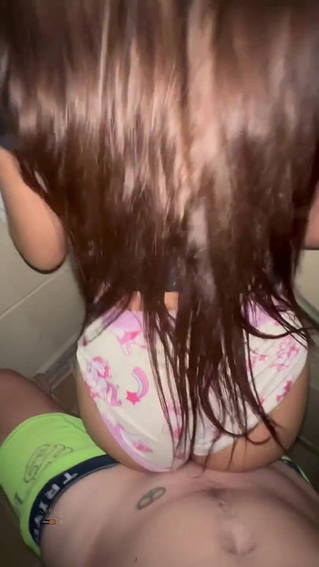 Fucking Busty Arab Teen on the Stairs