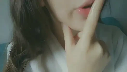 Just a cute student horny as fuck with her little mouth open read to drooling over your cock compilation from snapchat