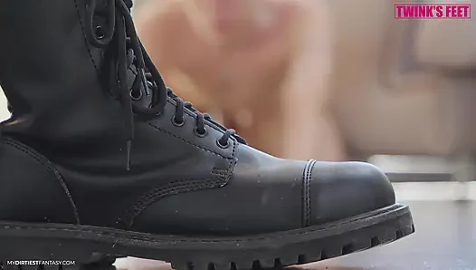 Dirty Blowjob, Filthy Boot, Worshipped Foot, Tight Bondage, Gas Mask & Huge Cock. Pure Kink.