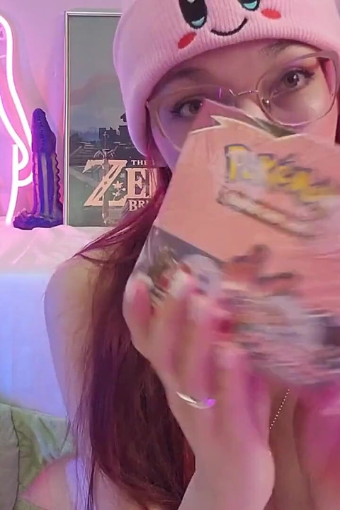 Boobs and Game Card Pulls Topless