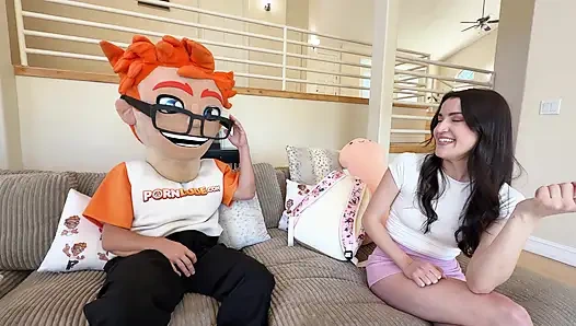 My New Shaved Petite Stepdaughter Becca Blair Gave Me An Amazing Footjob Then Rode Me Hard On PornDudeCasting