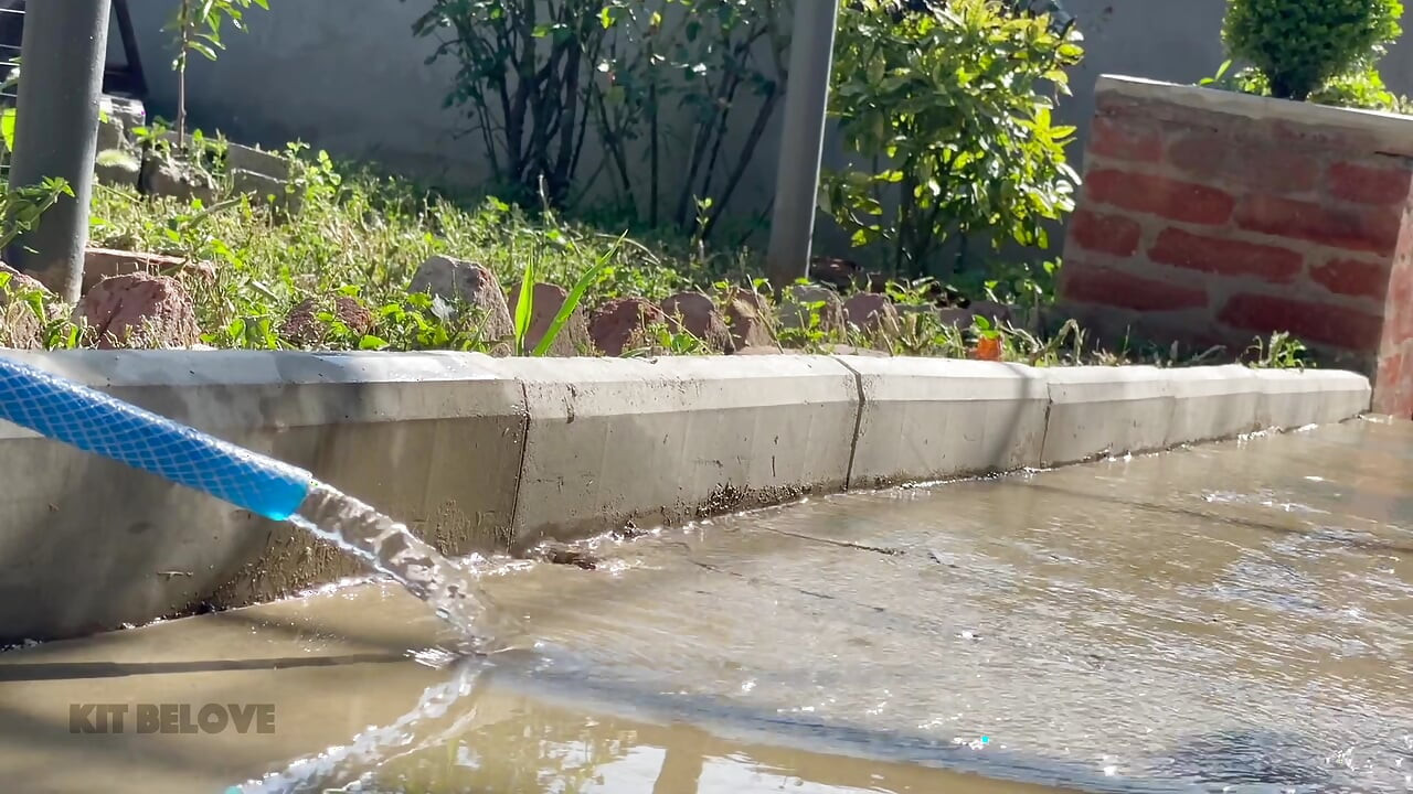 Hot gardener fucked his owner's son with his big cock while working