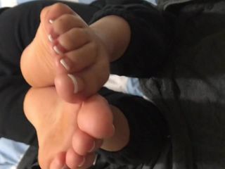 French pedicure teasing and cumshot