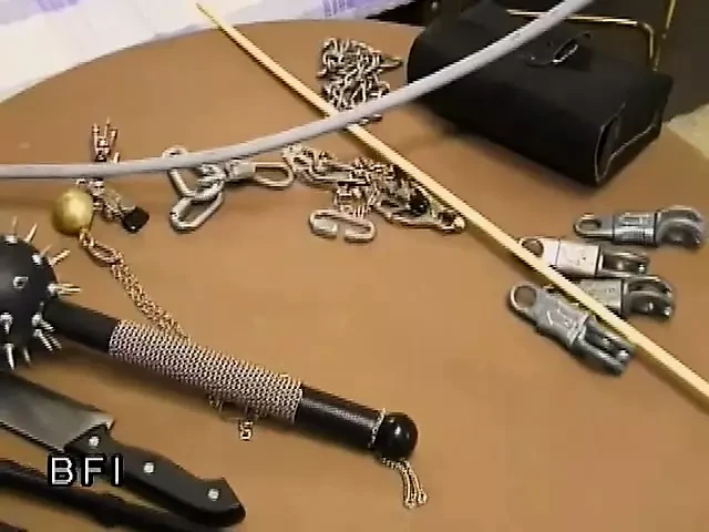 Pierced chick gets tied up and whipped