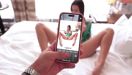 Просить сводного братца помочь с обнаженными для моего бойфренда закончилась спермой на моем лице