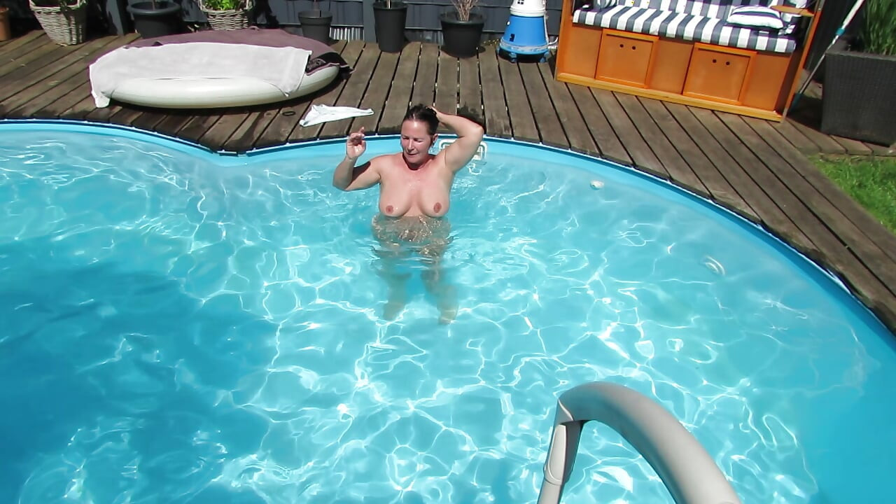 Outro dia na piscina