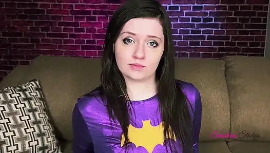 Halsfick-batgirl mit Ambisious