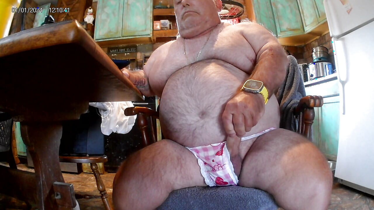 Mark Fletcher wearing sexy panties edging my cock and eating my cum
