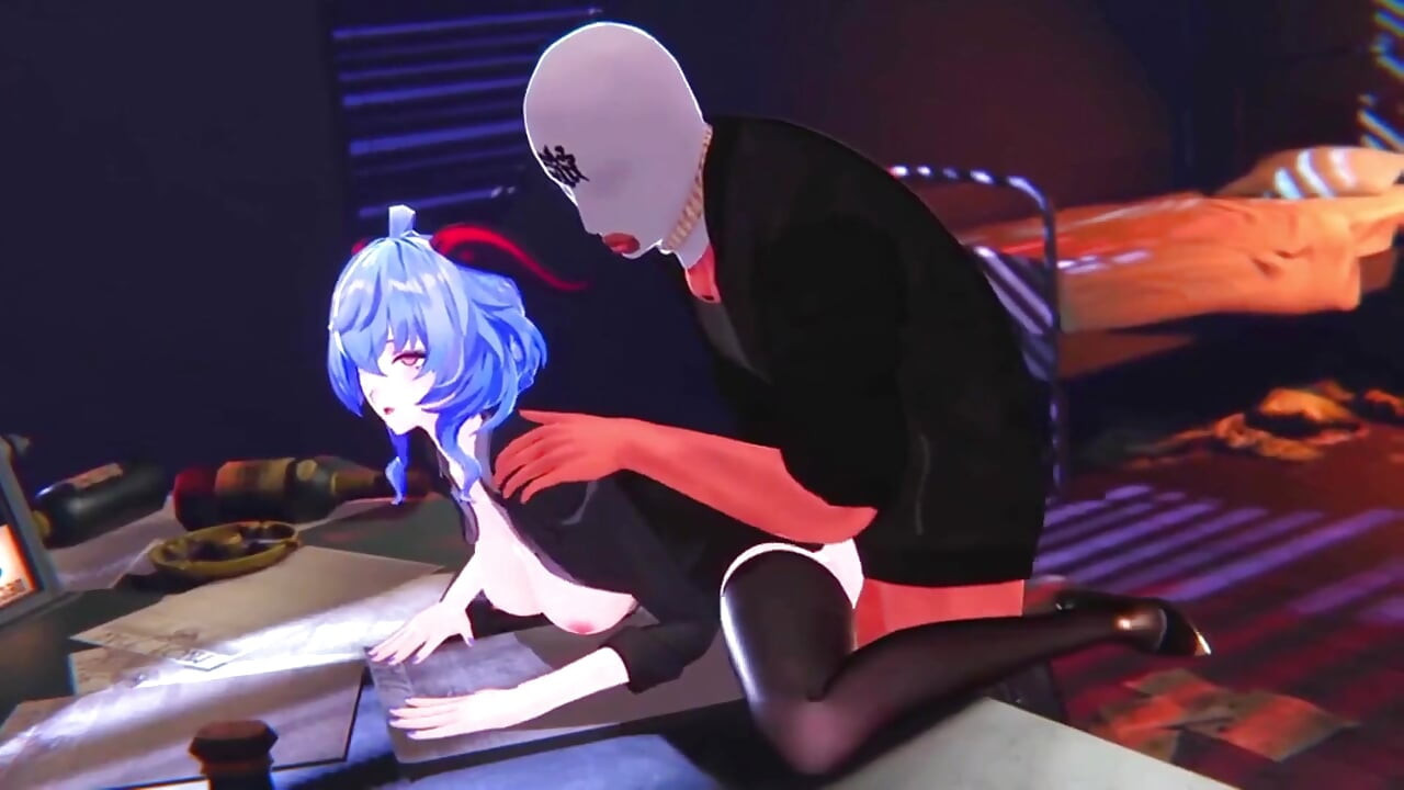 Genshin Impact - Ganyu Late Night Office Pleasure - 3D Hentai Animations