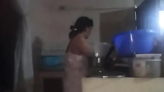The Boss Comes Into the Kitchen to Fuck Me, His Cock Excites Me