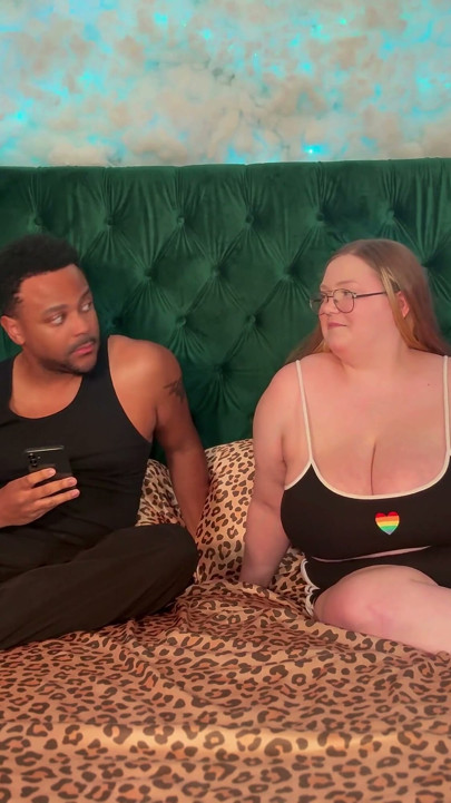 Big Tit Chubby Stepsis Tease and Denial