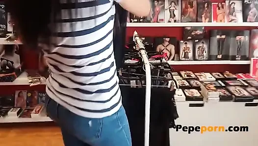 She had the fantasy of being nailed in a cloakroom. Silvia's a dirty gir...