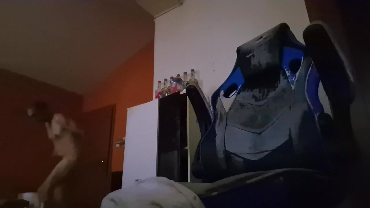 solo porn with toys and drinks