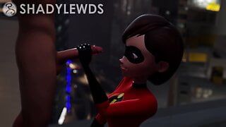 Helen Parr Rooftop Handjob 