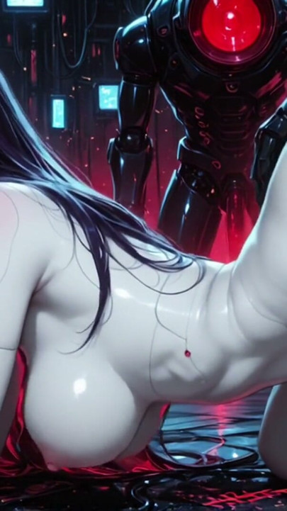 PMV Futanari Oni Android Orgy (AI Generated) | Clip 1
