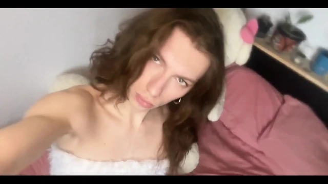 French Femboy Teasing and Jerking off Till He Cum