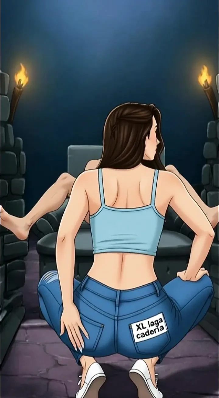 Wife Blanca Caderona Pulls Down Jeans And Slowly Provokes Him XL Booty