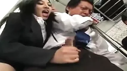 asian handjob on bus