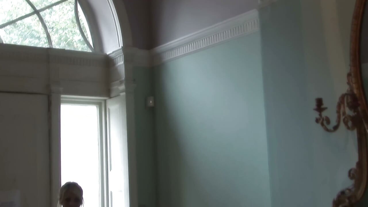 Petite Blonde Takes Double Penetration From Three Guys in a Palace Gangbang