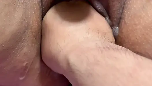 Fist practice after making my wife's chobicho