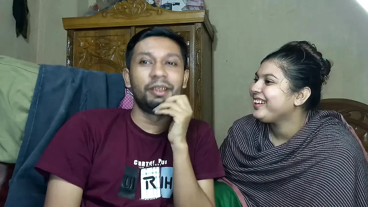 Marido esposa estado de video romántico recién casado