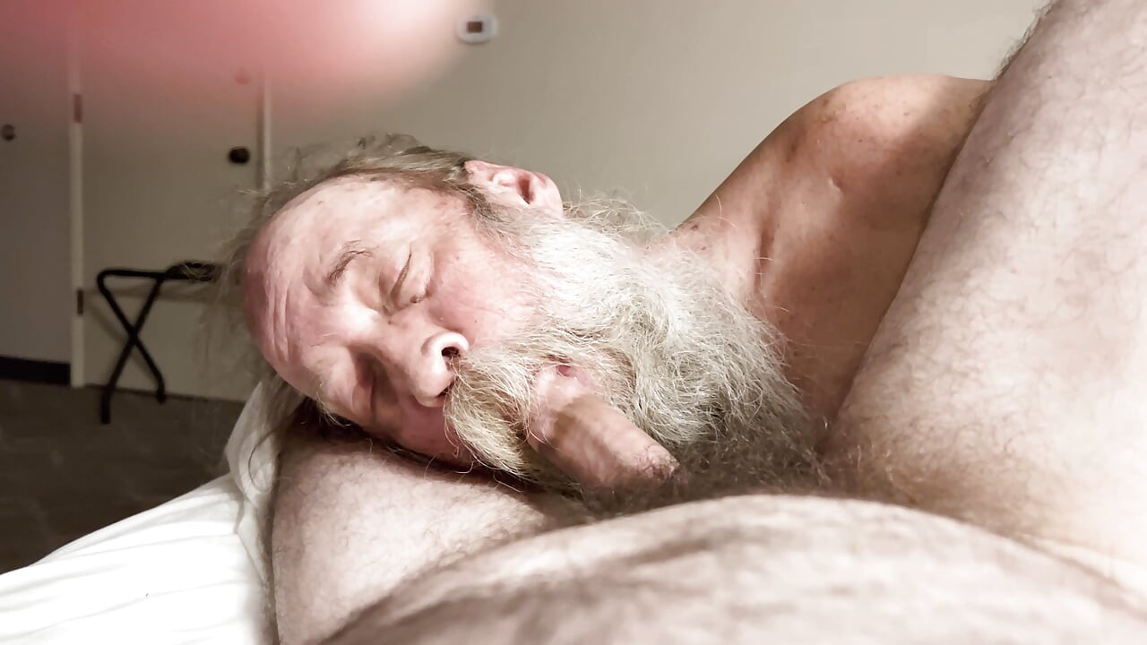 Papa Bear Sucks and Worships Hairy Cub Cock