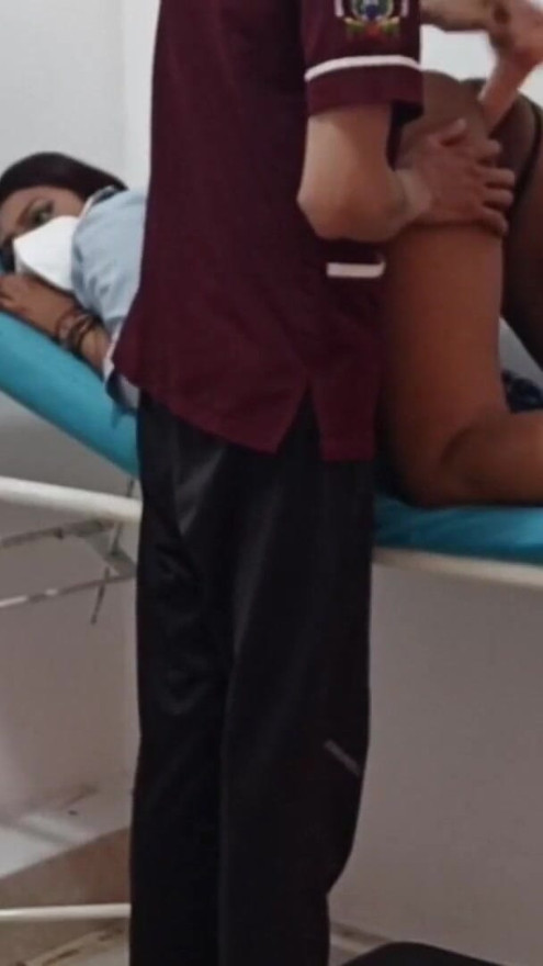 Doctor ends up masturbating a beautiful young woman in his office | Clip 1