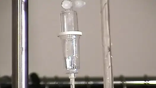 Two Latex German dominas having fun with tied up dude